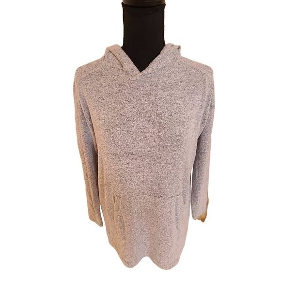 Lou & Grey Soft Gray Pull-Over Hoodie Sweatshirt Sweater XS - Picture 1 of 12